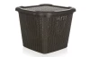 Úložný box 15 l, hnedý, ratanový vzhľad