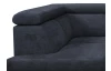 Rohová sedacia súprava Brico, tmavomodrá látka, ľavý roh