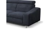 Rohová sedacia súprava Brico, tmavomodrá látka, ľavý roh