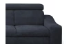 Rohová sedacia súprava Brico, tmavomodrá látka, ľavý roh