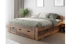 Posteľ Astral 140x200 cm, vintage optika dreva