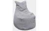 Sedací vak Modus, svetlo šedá štrukturovaná látka
