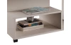 Konferenčný stolík na kolieskach Astor, béžová kašmír