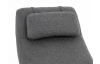 Hojdacie kreslo Galileo, stredne šedá tkanina