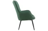 Kreslo Hannah, zelená tkanina