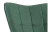 Kreslo Hannah, zelená tkanina