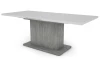 Jedálenský stôl Paulo 160x90 cm, biely/beton, rozkladací