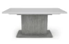 Jedálenský stôl Paulo 160x90 cm, biely/beton, rozkladací