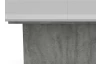 Jedálenský stôl Paulo 160x90 cm, biely/beton, rozkladací