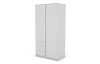 Šatníková skriňa Carlos, biela, 100 cm