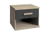 Nočný stolík Cariba, dub san remo/grafit
