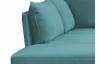 Rohová  sedacia súprava Bella, modro-zelená aqua látka, ľavý roh