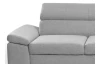 Rohová sedacia súprava Lonigo, svetle šedá látka, pravý roh