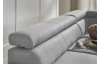 Rohová sedacia súprava Lonigo, svetle šedá látka, pravý roh