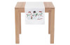 Vianočný behúň na stôl Snehuliaci 150x40 cm, biely