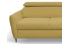 Rohová sedacia súprava Othello, horčicovo žltá látka, pravý roh