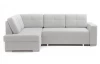 Rohová sedacia súprava Stilo, svetlo šedá látka, ľavý roh