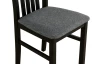 Jedálenská stolička Ontika, čierna/tmavo šedá látka