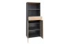 Univerzálna skriňa s regálom Memphis, 75 cm, dub artisan/grafit