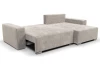 Rohová sedacia súprava Anafi, šedo-béžová látka
