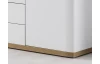 Komoda so zásuvkami Nora, dub doskový/biela