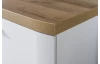 Komoda so zásuvkami Nora, dub doskový/biela