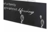 Nástenný vešiakový panel Family, biely/čierny