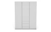 Šatníková skriňa Carlos, biela, 152 cm