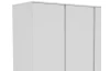 Šatníková skriňa Carlos, biela, 152 cm