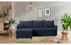 Rohová sedacia súprava Livorno, tmavo modrá tkanina