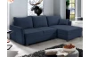 Rohová sedacia súprava Livorno, tmavo modrá tkanina