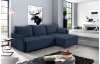 Rohová sedacia súprava Livorno, tmavo modrá tkanina