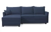 Rohová sedacia súprava Livorno, tmavo modrá tkanina