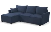 Rohová sedacia súprava Livorno, tmavo modrá tkanina