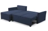 Rohová sedacia súprava Livorno, tmavo modrá tkanina