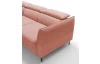 Rohová sedacia súprava Mango, lososová látka, ľavý roh