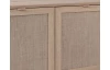 Široká skrinka 3-dverová Bali, dub sonoma/výplet
