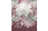 Thermo fleece obliečky Florentina 140x200 cm, bordová  kvety