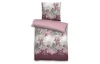 Thermo fleece obliečky Florentina 140x200 cm, bordová  kvety