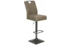 Barová stolička Jill, šedo-hnedá látka
