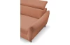 Rohová sedacia súprava Othello, lososová látka, pravý roh