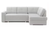 Rohová sedacia súprava Stilo, svetlo šedá látka, pravý roh