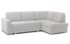 Rohová sedacia súprava Stilo, svetlo šedá látka, pravý roh