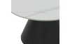 Súprava 2 okrúhlych stolíkov Dustin, 70 cm/50 cm, biela imitácia mramoru