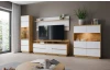 TV skrinka Foggia 188 cm, dub artisan/biela