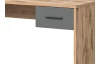 Písací stôl so zásuvkami Mason, dub nox/šedý
