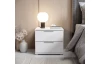 Nočný stolík s 2 zásuvkami Smilla, výška 43 cm, biely