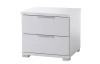 Nočný stolík s 2 zásuvkami Smilla, výška 43 cm, biely