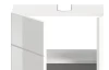 Kúpeľňová skrinka pod umývadlo Vira, 60 cm, biela, lesk