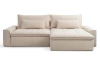 Rohová sedačka Athos, krémová látka